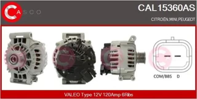 Авто генератор CAL15360AS CASCO