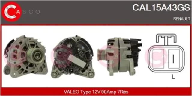 Генератор автомобільний CAL15A43GS CASCO