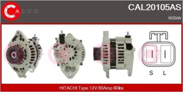 Генератор автомобільний CAL20105AS CASCO