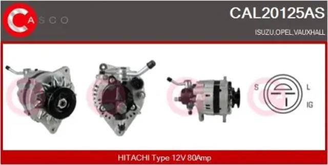 Генератор автомобільний CAL20125AS CASCO