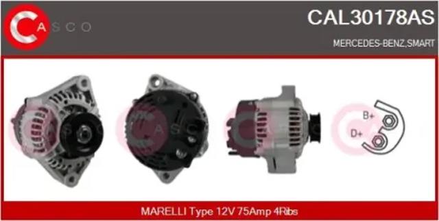 Авто генератор CAL30178AS CASCO