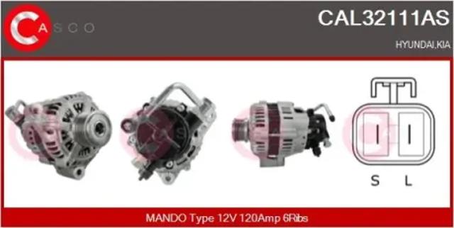 Авто генератор CAL32111AS CASCO