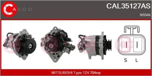Авто генератор CAL35127AS CASCO