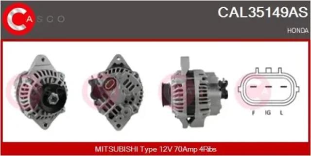 Генератор автомобільний CAL35149AS CASCO