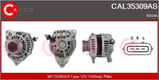 Генератор автомобільний CAL35309AS CASCO