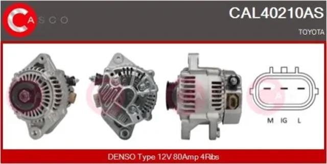 Авто генератор CAL40210AS CASCO
