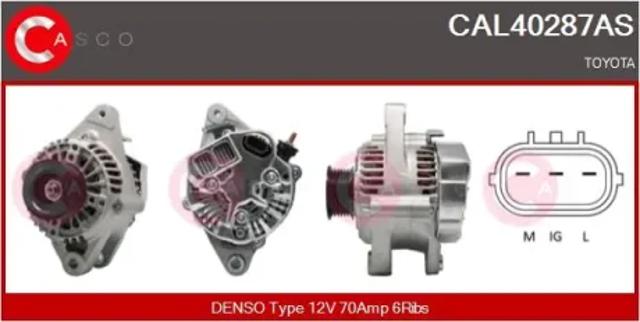 Генератор автомобільний CAL40287AS CASCO
