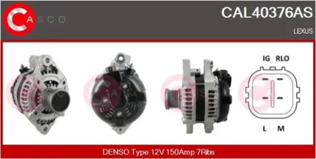 Авто генератор CAL40376AS CASCO