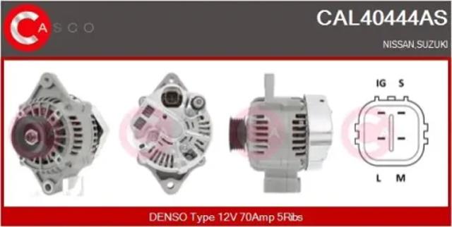 Генератор автомобільний CAL40444AS CASCO