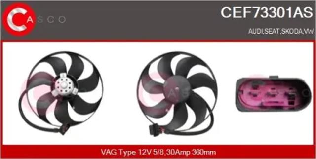Електровентилятор радіатора CEF73301AS CASCO