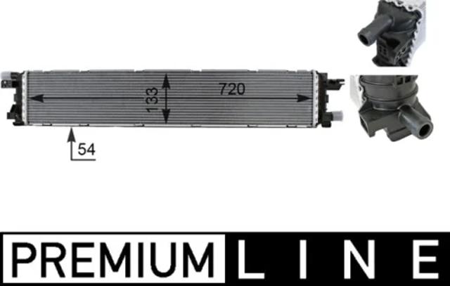 Радіатор охолодження двигуна, додатковий CIR1000P MAHLE