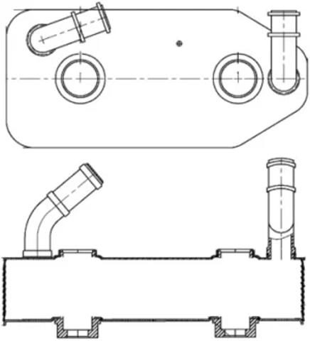 Радіатор охолодження, АКПП CLC178000S MAHLE
