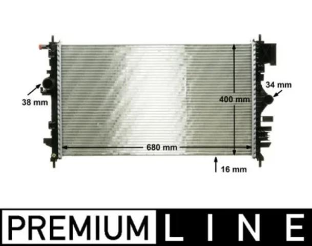 Радіатор двигуна CR1099000P MAHLE
