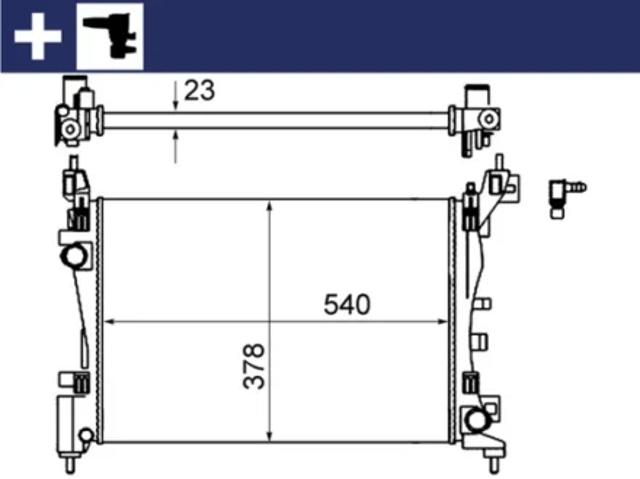 Радіатор основний CR1121000S MAHLE
