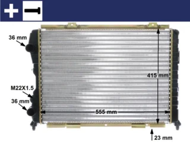 Радіатор двигуна CR1408000S MAHLE