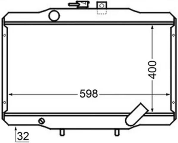 Радіатор CR141000S MAHLE