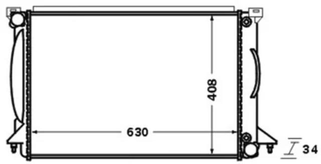 Радіатор водяний CR1422000S MAHLE