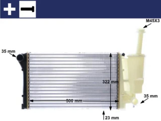 Радіатор водяний CR1451000S MAHLE
