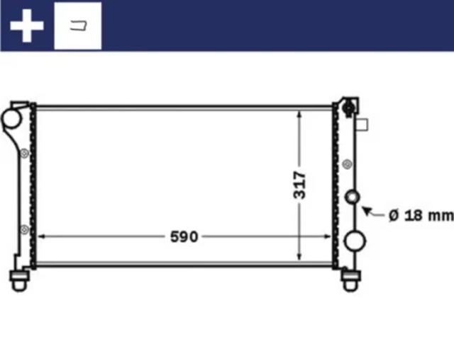 Радіатор CR1452000S MAHLE