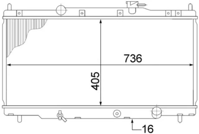 Підвіска радіатора CR1459000S MAHLE