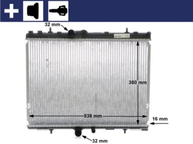 Радіатор охолодження CR1501000S MAHLE