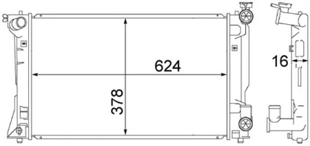 Радіатор охолодження CR1529000S MAHLE