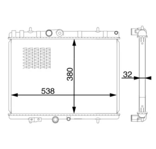 Радіатор основний CR1599000S MAHLE