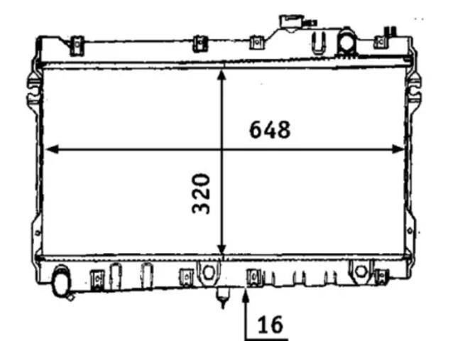 Радіатор водяний CR185000S MAHLE