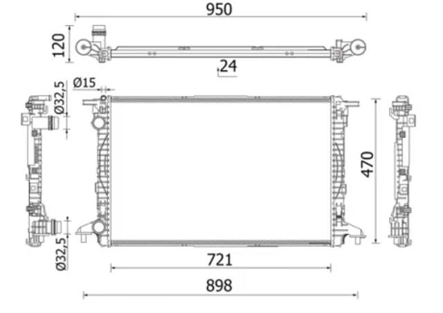Радіатор CR2179000S MAHLE