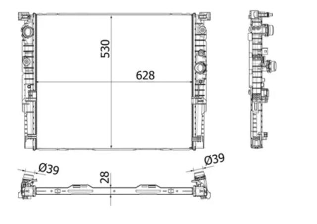 Радіатор CR2196000P MAHLE
