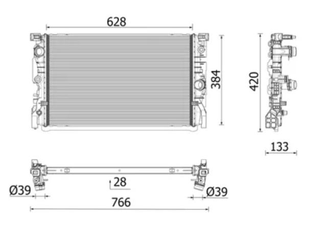 Радіатор CR2696000P MAHLE