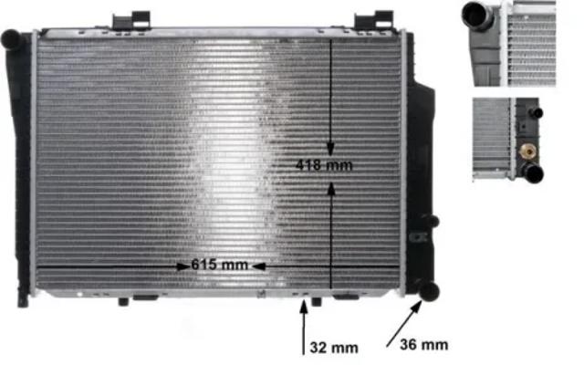 Радіатор двигуна CR270000S MAHLE