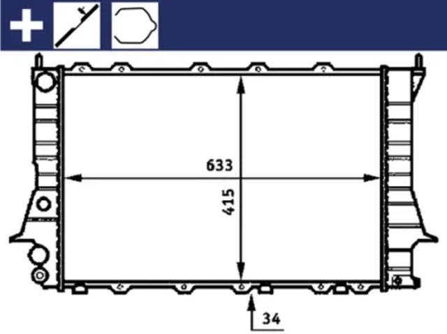 Система охолодження двигуна CR358000S MAHLE
