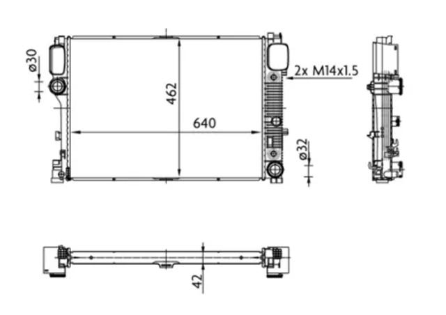Підвіска радіатора CR38000S MAHLE