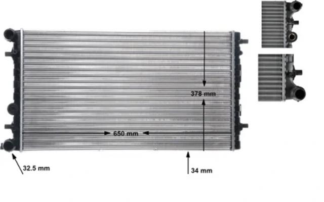 Підвіска радіатора CR477001S MAHLE