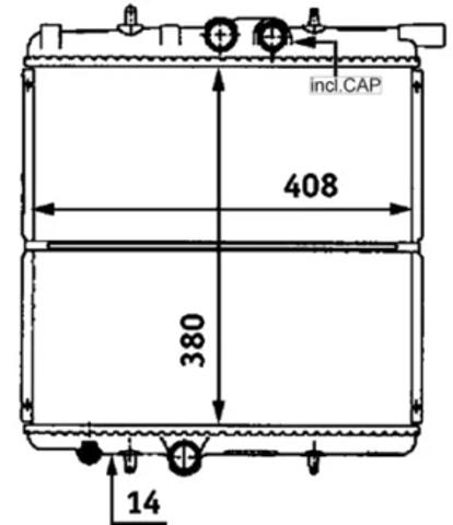 Радіатор CR527000S MAHLE
