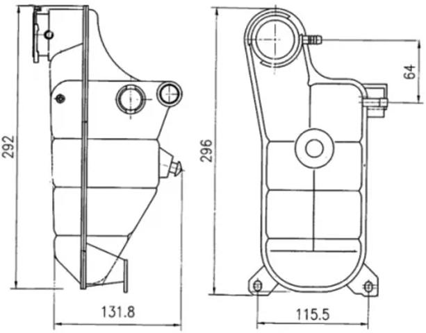 Бачок розширювальний CRT119000S MAHLE