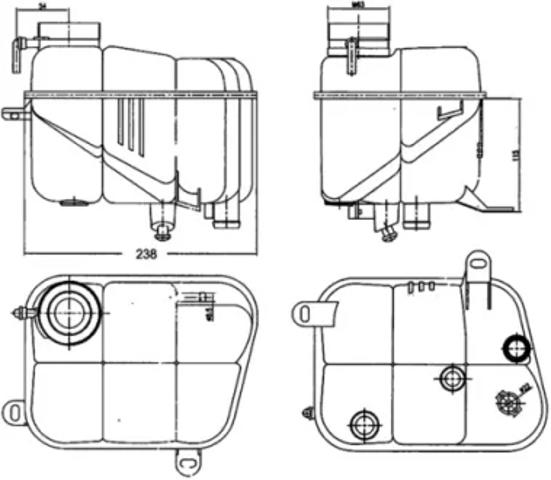 Бачок розширювальний CRT120000S MAHLE