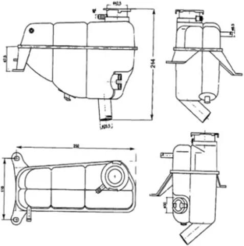 Бачок розширювальний CRT121000S MAHLE