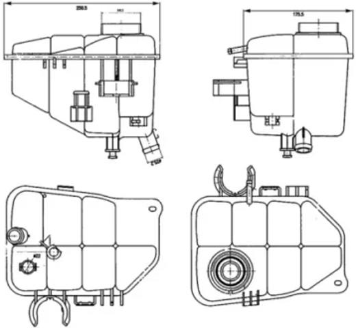 Водяний бачок системи охолодження CRT126000S MAHLE