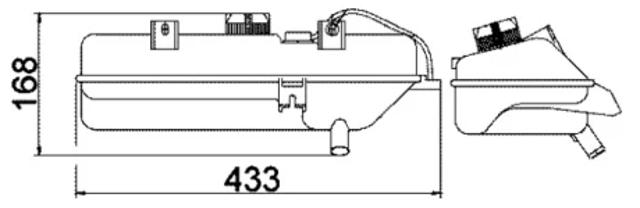 Бачок системи охолодження, розширювальний CRT16000S MAHLE