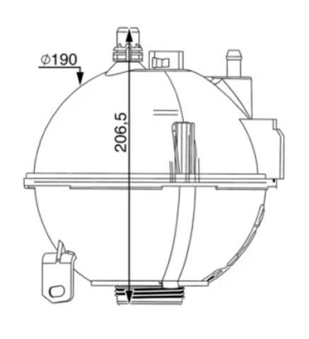 Бачок для води CRT210000S MAHLE