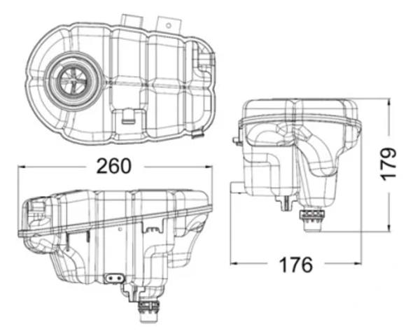 Бачок розширювальний CRT60000S MAHLE