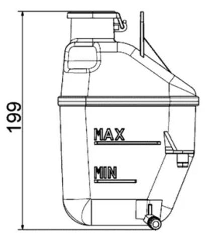 Бачок для води CRT88001S MAHLE