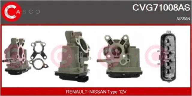 Клапан EGR, рециркуляції газів CVG71008AS CASCO