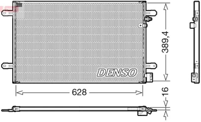 Конденсатор кондиціонера DCN02037 DENSO