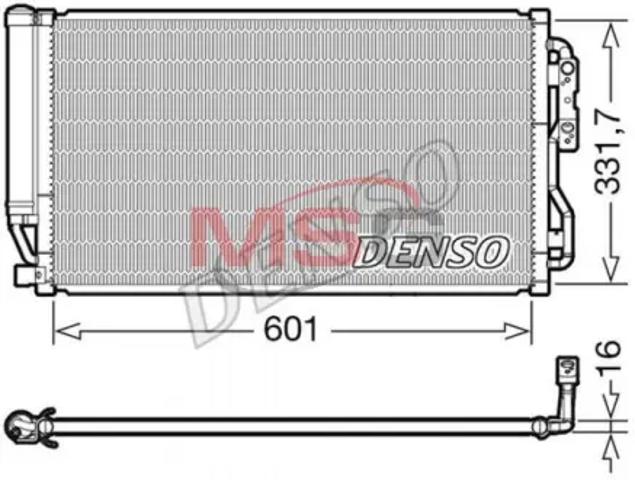 Радіатор системи охолодження кондиціонера DCN05035 DENSO