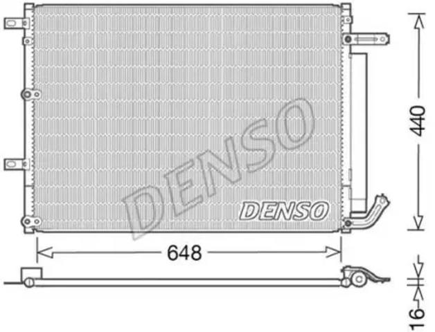 Конденсатор системи охолодження системи DCN06018 DENSO