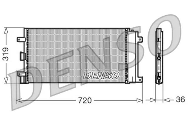 Радіатор охолодження кондиціонера DCN09042 DENSO