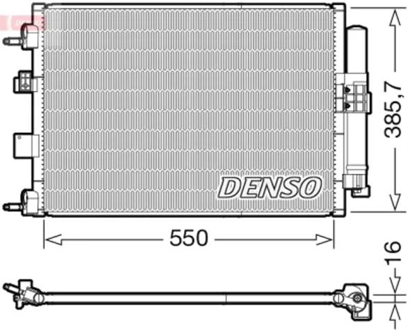 Конденсатор кондиціонера DCN10046 DENSO